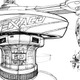 A concept design of the Texaco station in Back to the Future Part II by Edward Eyth. All concept images below were used with his permission.